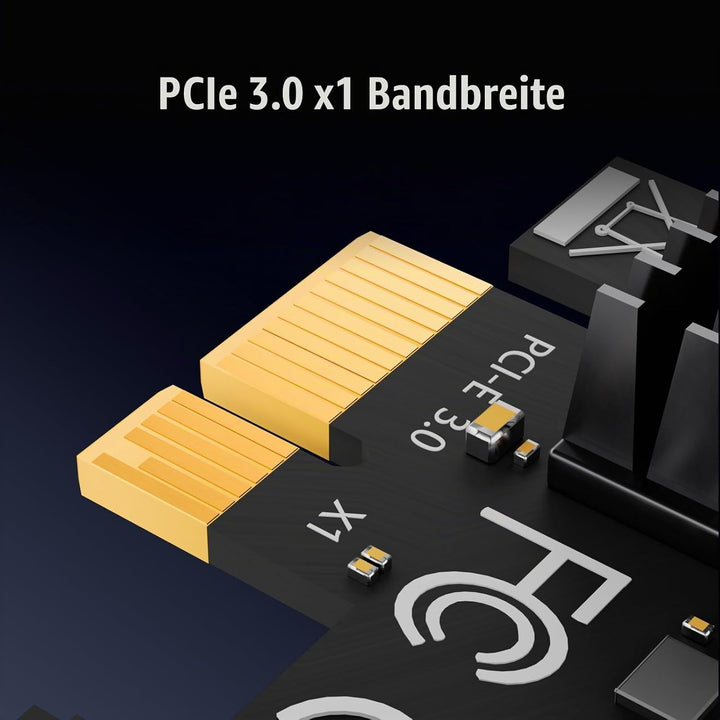glotrends PCIe SATA Adapterkarte mit 12 Port SATA III 6Gbps (inklusive SATA Kabel und 15PIN SATA Spl
