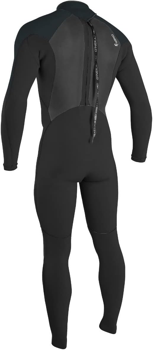 O';Neill Herren Epic 3/2mm Back Zip Neoprenanzug - Black Gunmetal Dayglo - Thermal Warm Heat Layers