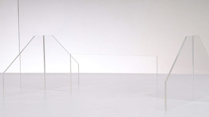 Queence | Hochwertiger Spuckschutz aus Acrylglas | Ideal für Verkaufs-/ und Empfangstresen | Thekena