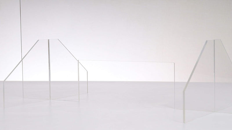 Queence | Hochwertiger Spuckschutz aus Acrylglas | Ideal für Verkaufs-/ und Empfangstresen | Thekena