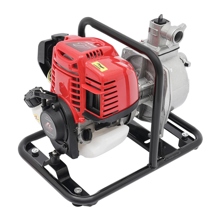 4-Takt-Benzinmotor-Wasserpumpe,Benzin-Wasserpumpe mit 1.2KW Motor,8100L/h Fördermenge,Recoil Pull St