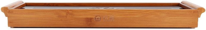 Tee Tablett,Bambus Tee Tablett Tasse Teller Traditionelle chinesische Art Serviertablett Kung Fu Tee