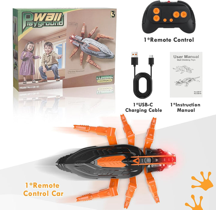 Ferngesteuerte Kakerlake Spielzeug, Wall Crawler Spielzeug, der an Wänden und Decken entlang krabbel