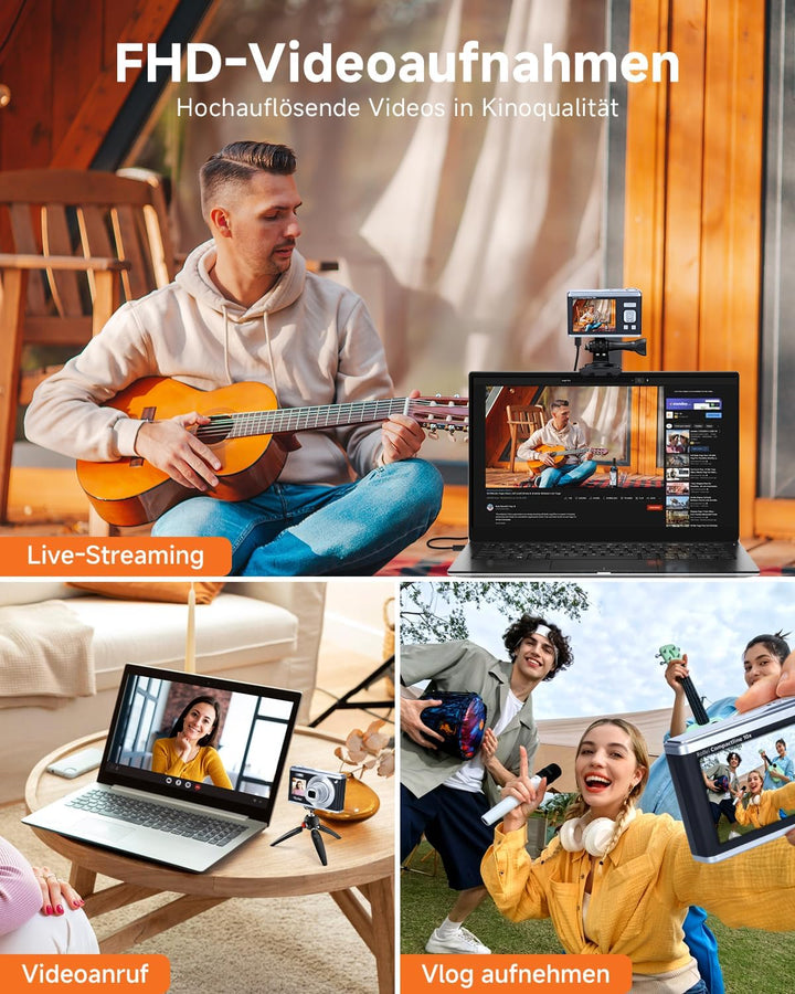 Rollei Compactline 10X - 20 MP - 10x optischer Zoom; Selfie Display; Erleben Sie Perfektion in jedem