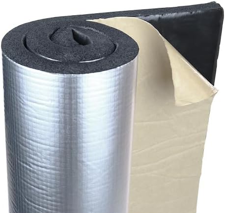 DFLEX 20 - Selbstklebende Wärmedämmung mit ALU-Folie, Stärke 20 mm, 1,5 m².