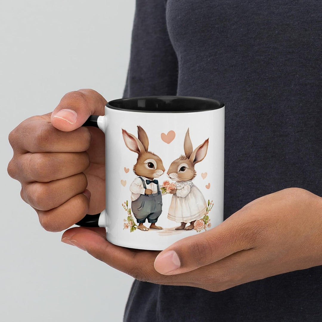 Hasen Tasse Ausgefallene Tierohren Tee Kaffee Romantische Geschenk Blumen Liebe Herz Humor Fantasie