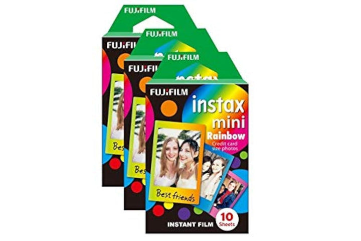 Fujifilm Instax Mini Rainbow Fotofilm, 30 Stück