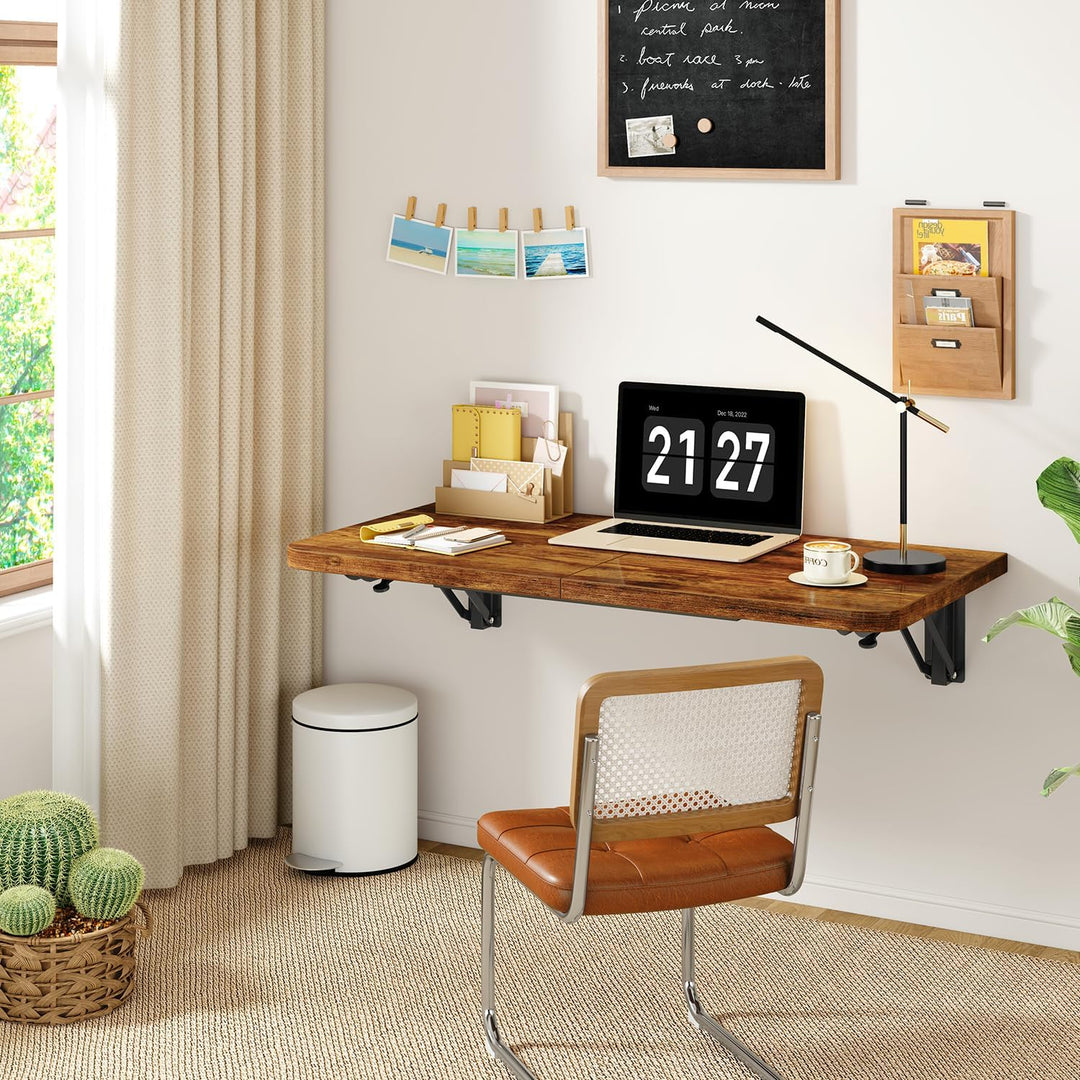 IBUYKE Wandklapptisch, Wandtisch Klappbar Kleiner, Platzsparender & vielseitig einsetzbar, Klapptisc