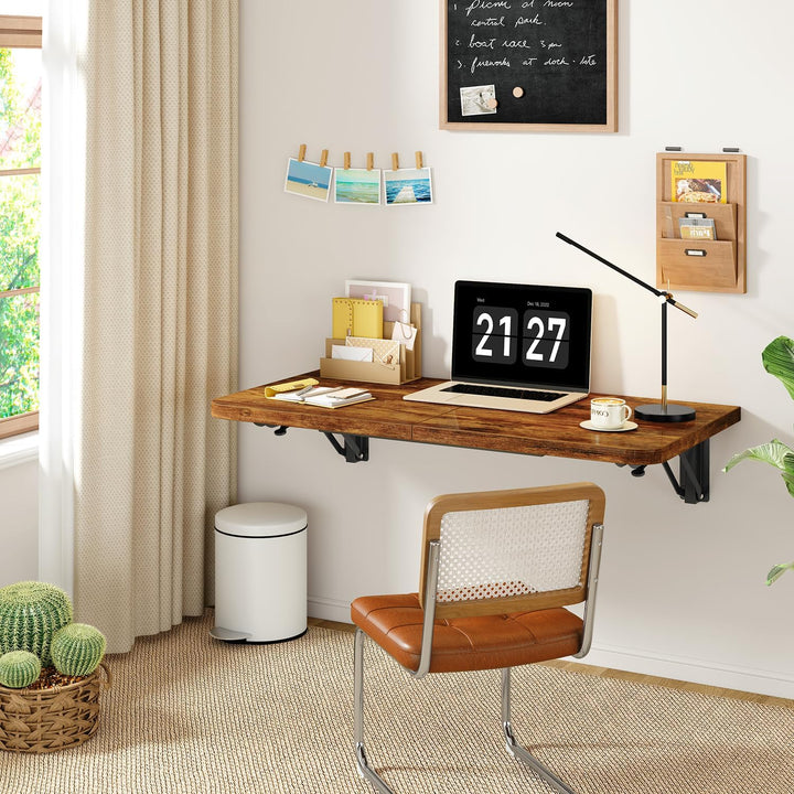 IBUYKE Wandklapptisch, Wandtisch Klappbar Kleiner, Platzsparender & vielseitig einsetzbar, Klapptisc