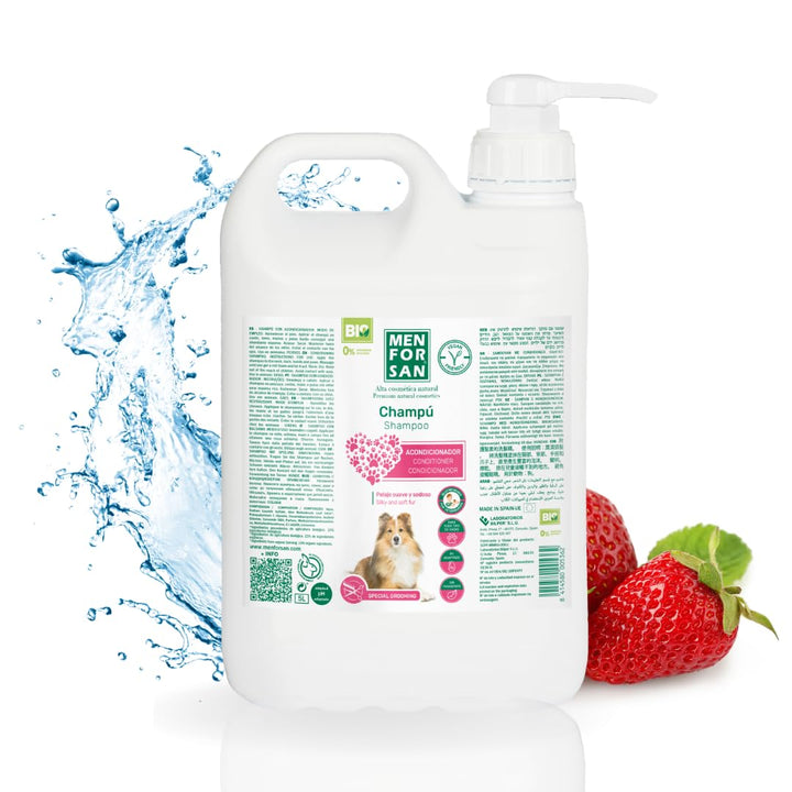 Menforsan Shampoo Conditioner Hunde 5 Liter, erleichtert das Entwirren, hilft beim Lösen 5000 ml, 50
