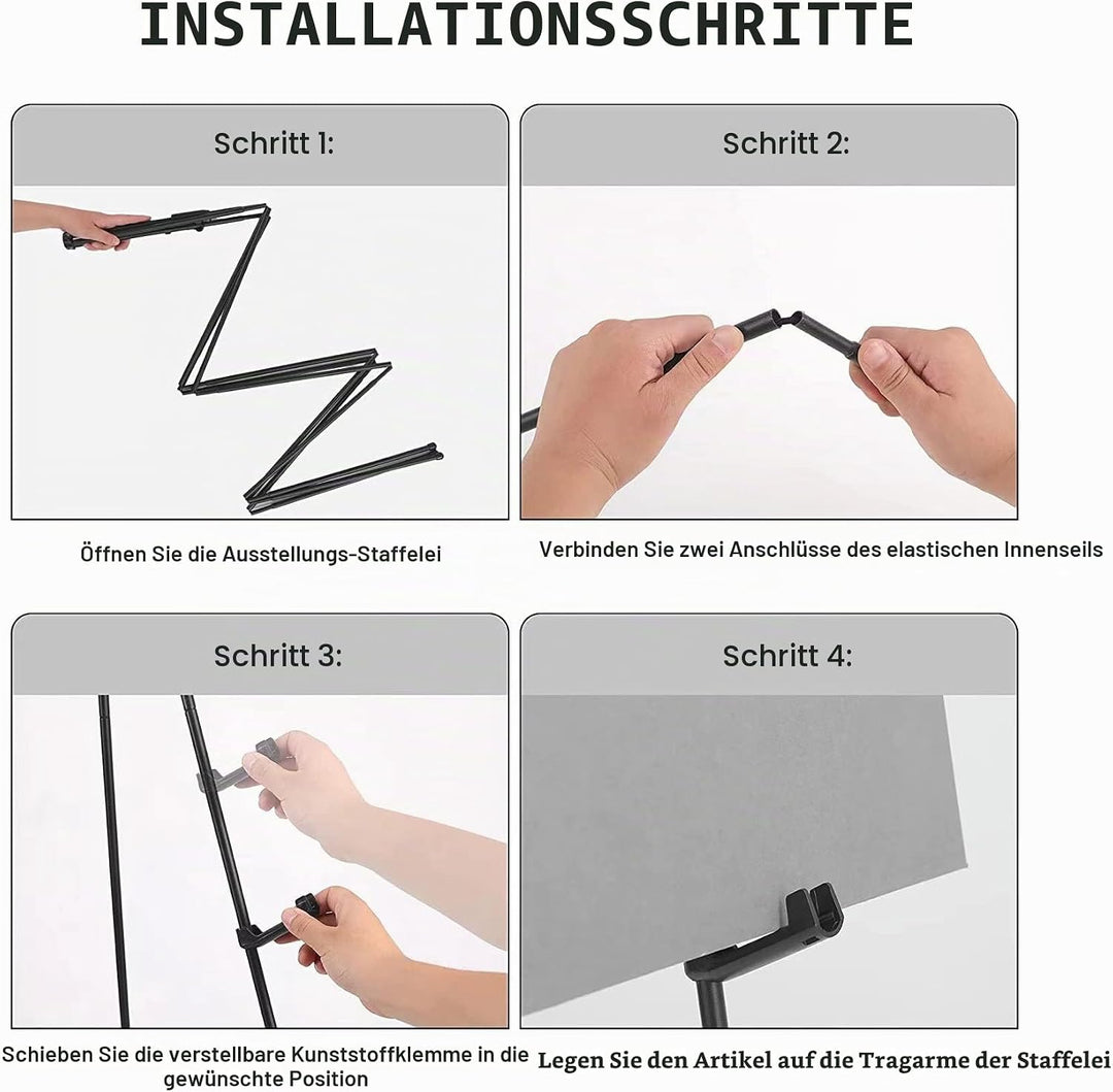 Display Staffelei 63" faltbar tragbar Instant Display Hochzeit Zeichen Poster Malerei Bodenständer v