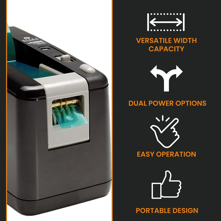 START International ZCM0800-WT-EU Elektrischer, Batteriebetriebener Bandabroller, max. Bandbreite 25