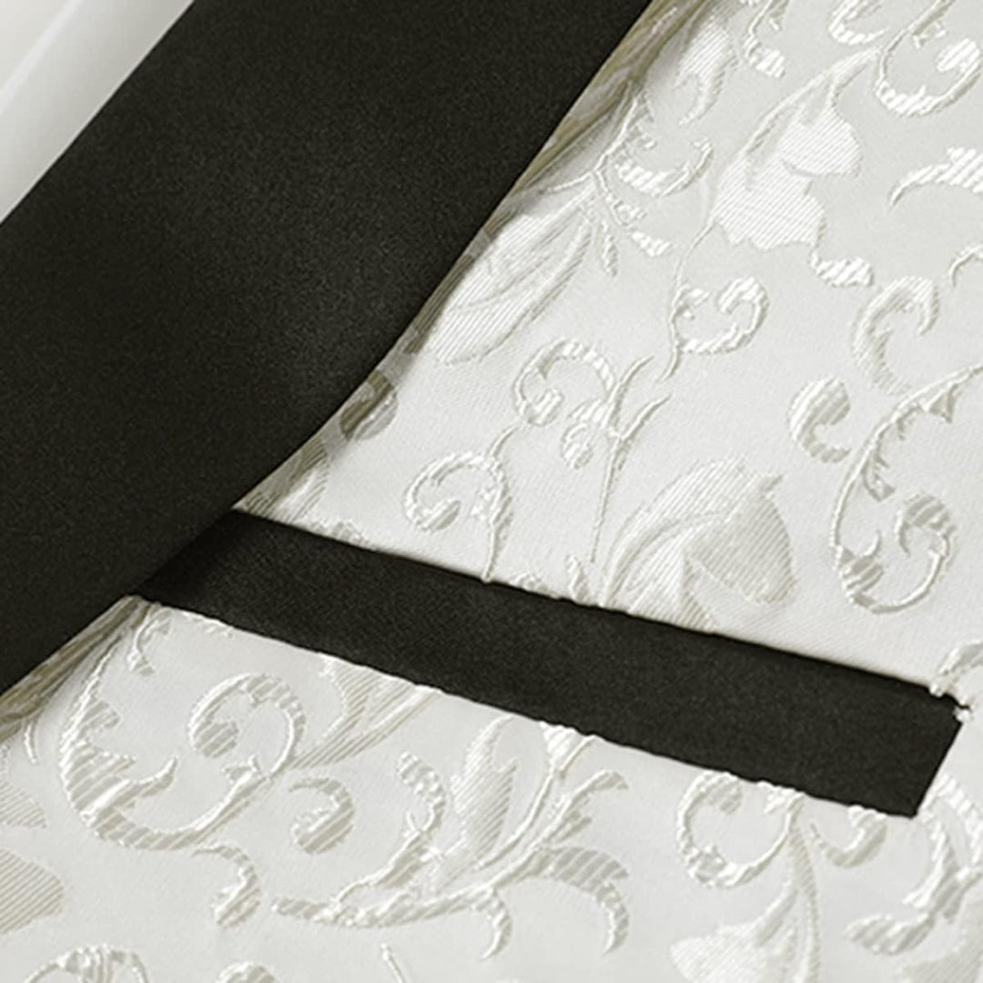 Allthemen Sakko Herren Slim Fit Jacquard Bunte Sakko Casual Blazer Glitzer Smokingjacke Anzugjacke f