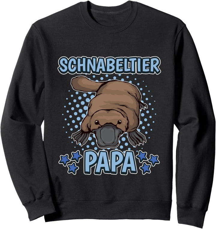 Herren Schnabeltier Papa Vater Vatertag Schnabeltiere Sweatshirt