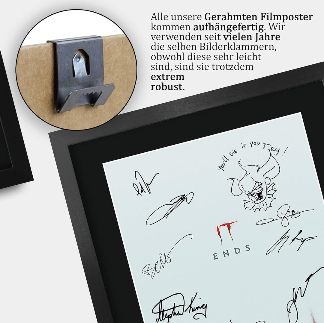 HWC Trading A3 FR IT Kapitel Zwei Bill Skarsgård und Cast Geschenke Printed Poster Autogramm Bild fü