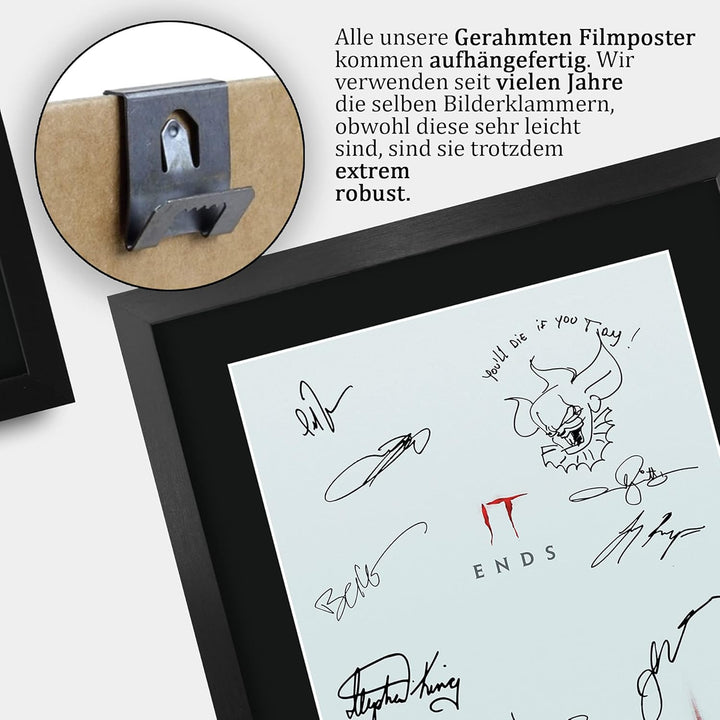 HWC Trading A3 FR IT Kapitel Zwei Bill Skarsgård und Cast Geschenke Printed Poster Autogramm Bild fü