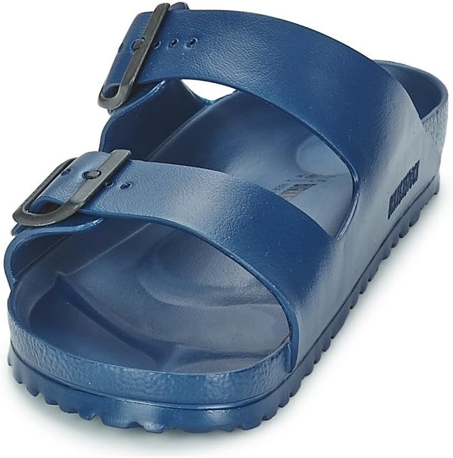 BIRKENSTOCK Herren Arizona Geöltes Leder Weit Pantoletten, 41 EU Navy