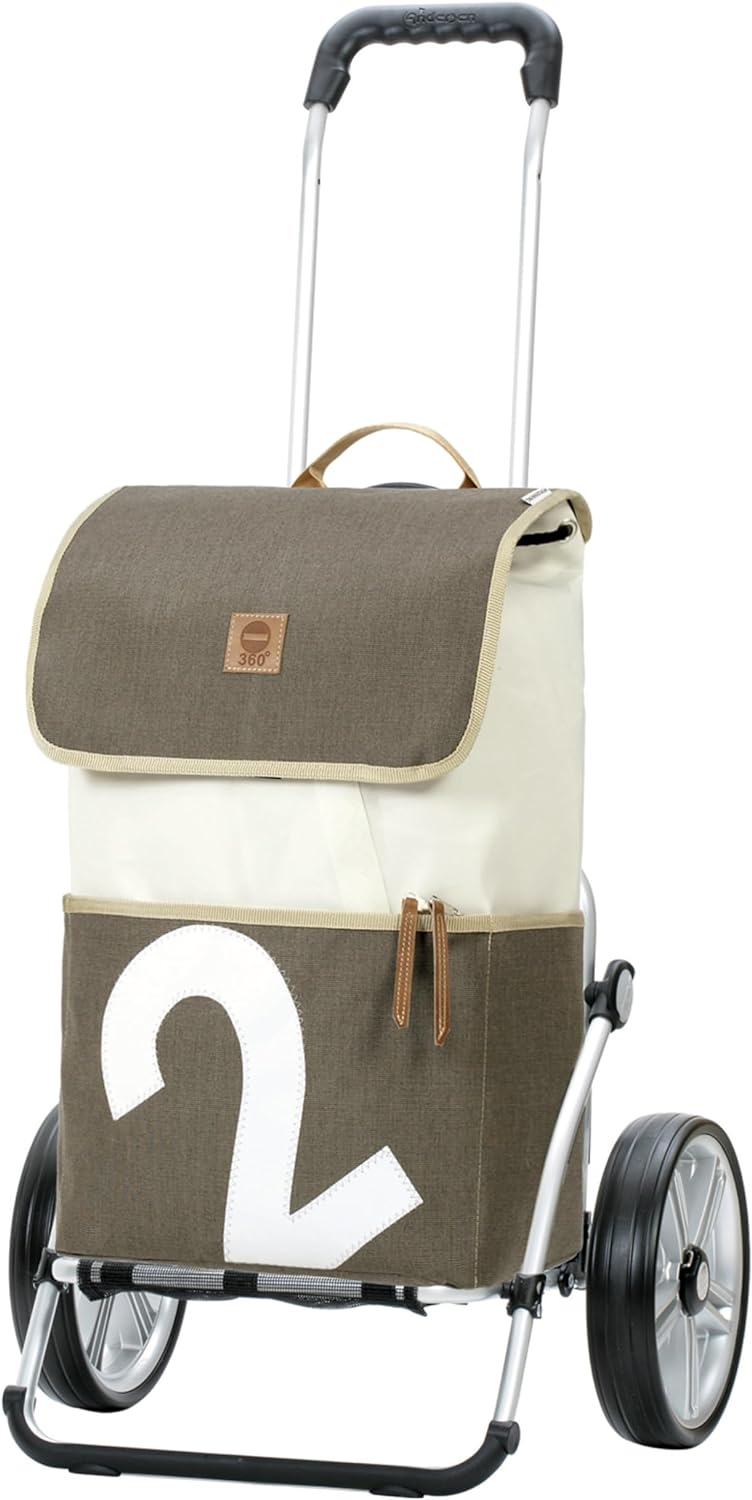 ANDERSEN Einkaufstrolley - Royal Shopper 360° Mole 2 41 L Einkaufsroller, Segelstoff, upcycling, Alu