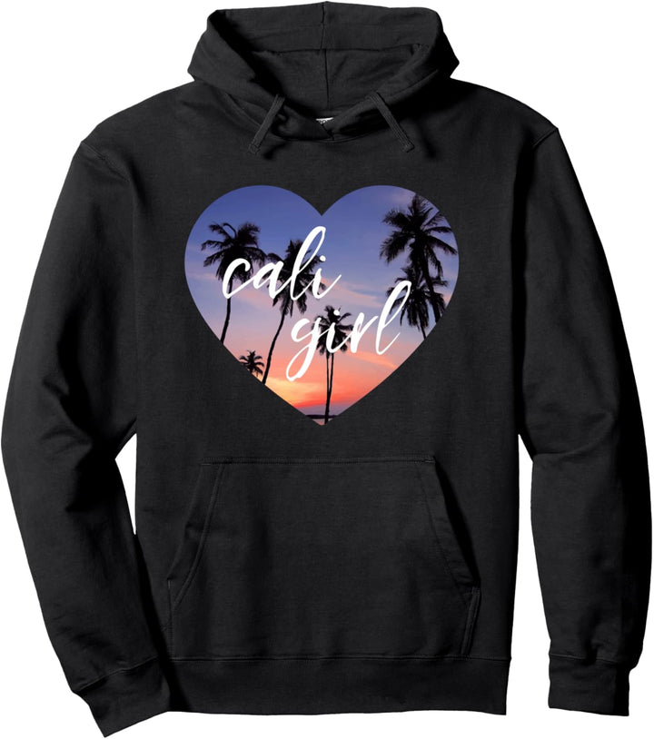 Cali Girl Cute California Hoodie, CA Travel Gift Pullover Hoodie