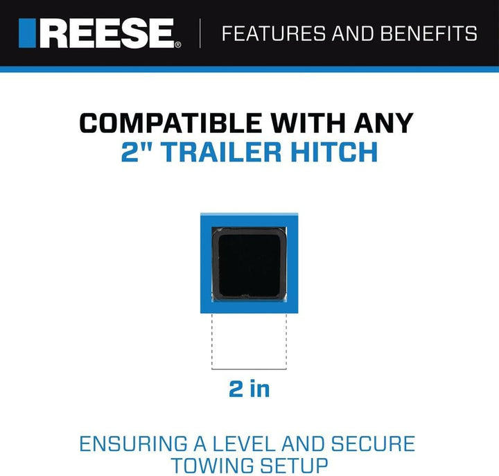 Reese Towpower 21171 Deichsel für Anhängerkupplung, 5,1 cm, Absenkung, 5,08 cm (2 Zoll)