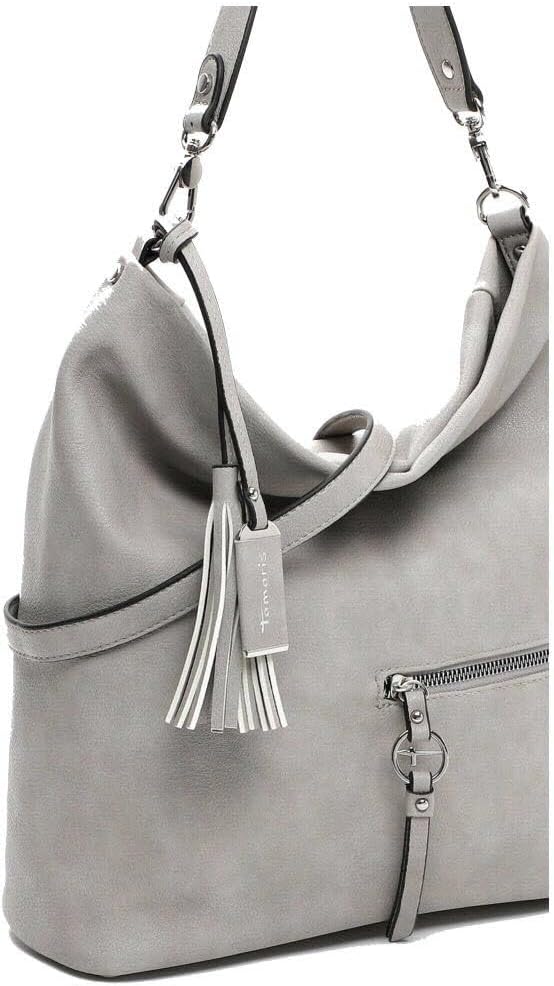 Tamaris Beutel TAS Nele 32802 Damen Handtaschen Uni Einheitsgrösse Lightgrey 810, Einheitsgrösse Lig