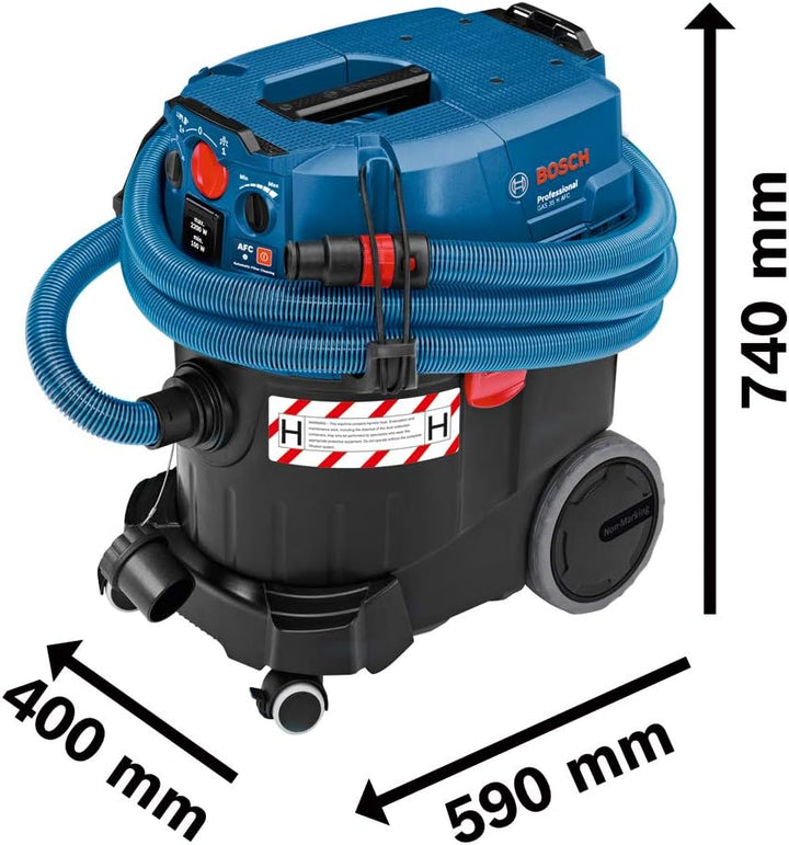 Bosch Professional Nass-/Trockensauger GAS 35 H AFC (230V, 1.200 Watt, 35 L Behälter, inkl. Schlauch