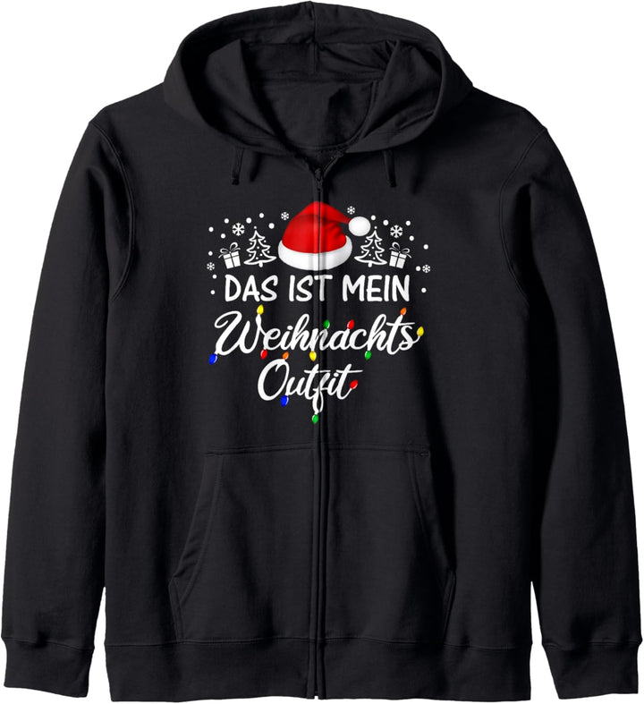 Das Ist Mein Weihnachtsoutfit Christmas Xmas Weihnachtsmütze Kapuzenjacke