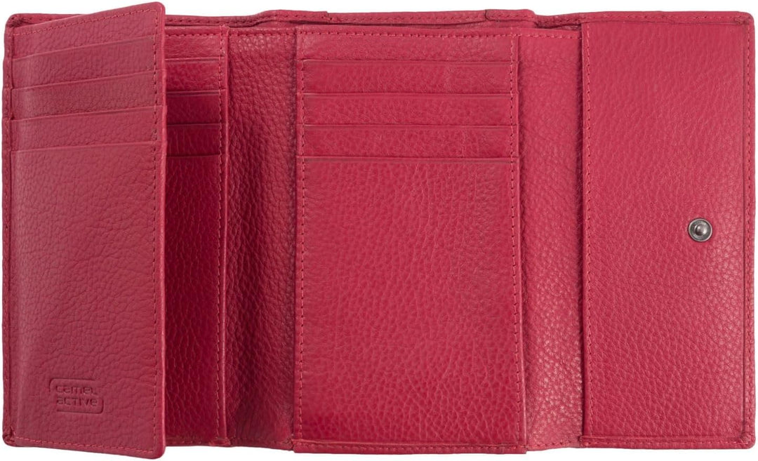 camel active, Pura, Damen, Geldbörse, one size , Rot, 14x3x8,5 cm, Rot