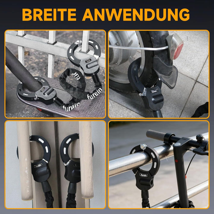 E Scooter Schloss,Handschellenschloss Diebstahlsicher,E Roller Schloss Hohe Sicherheit,Fahrradschlos