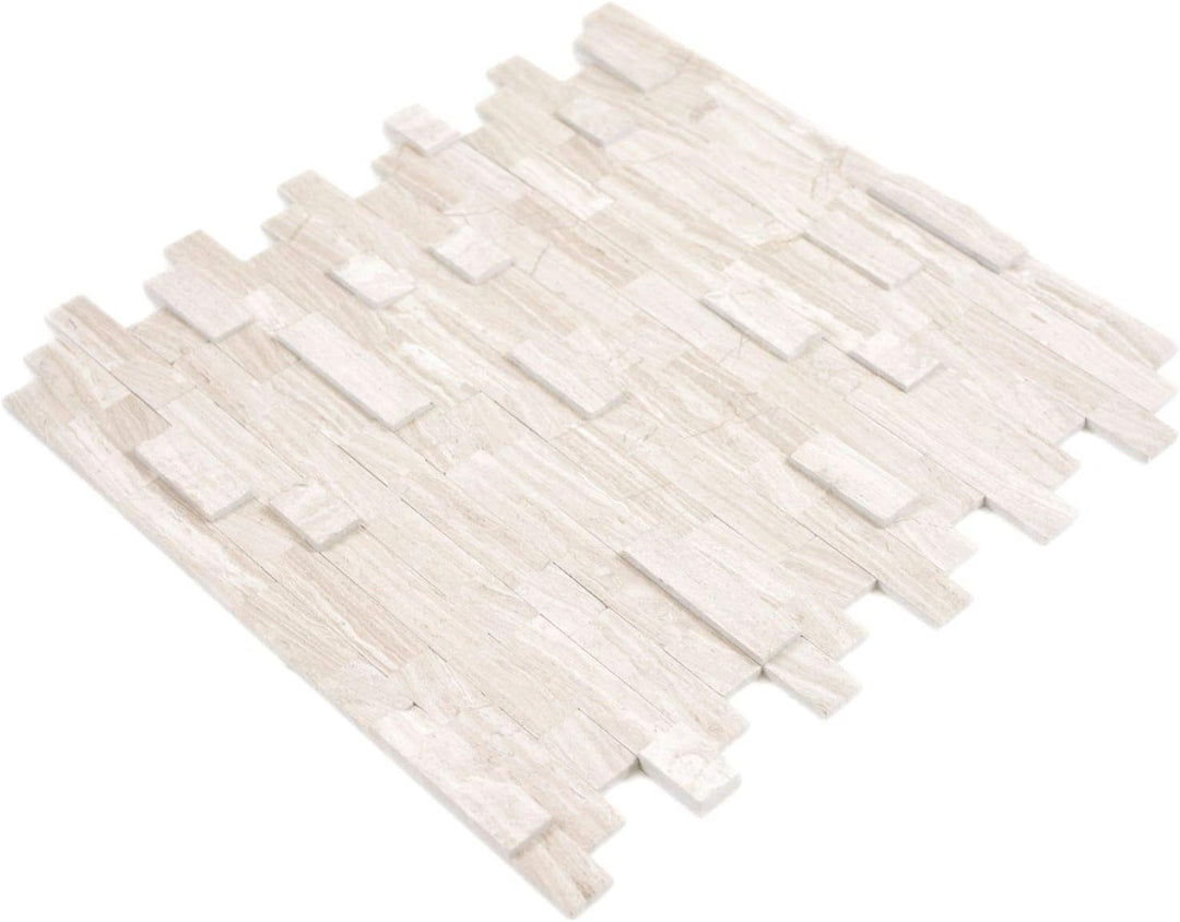 Selbstklebnde Mosaikmatte Verbund Naturstein grey für WAND KÜCHE Wandverblender Fliesenspiegel Verkl