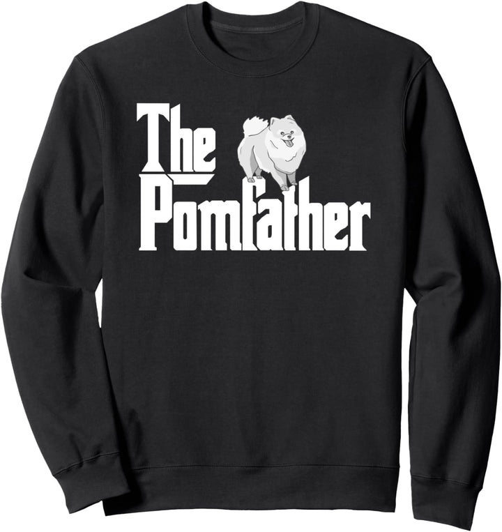 Der Pomfather - Pom Father Lustiger Hund Papa Pommerscher Sweatshirt