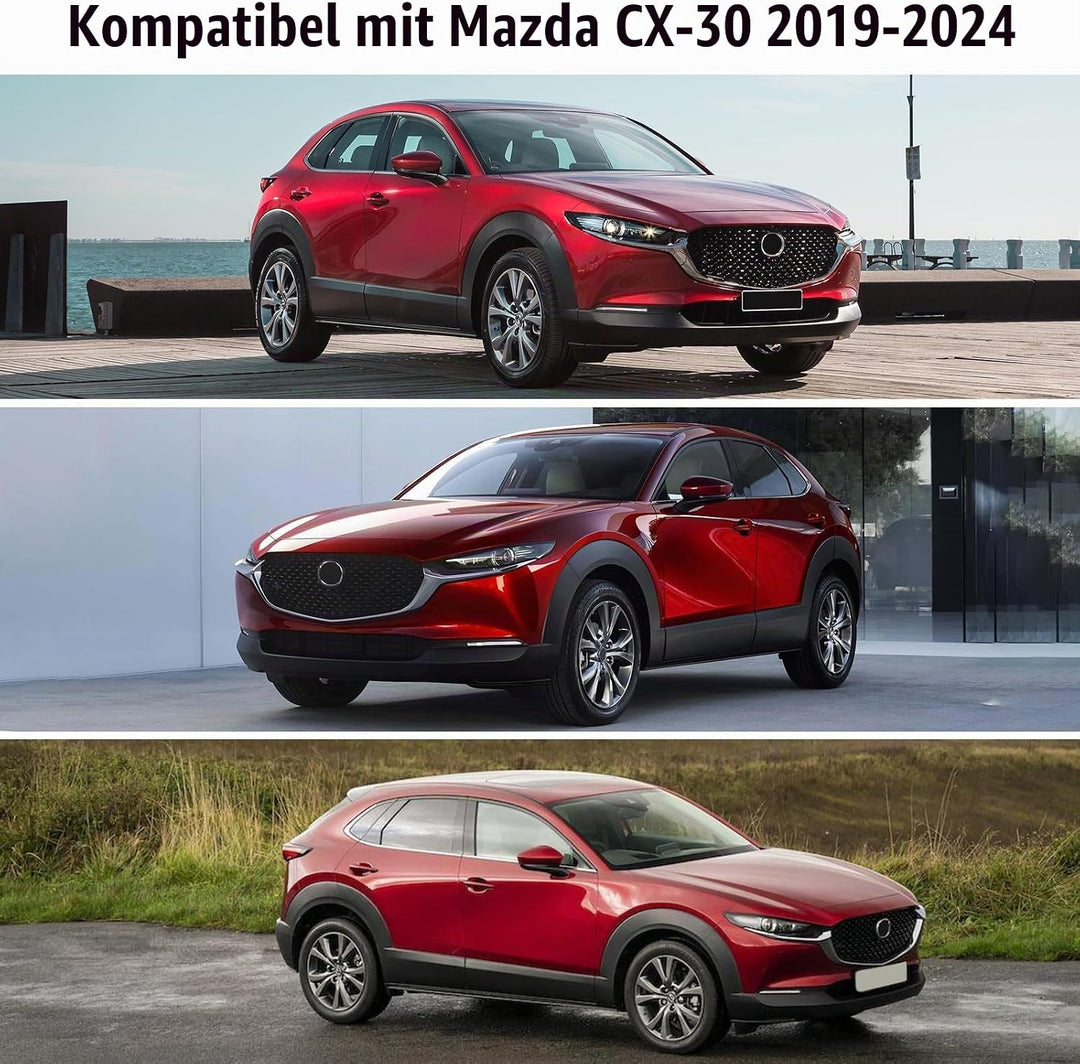 Auto Schwarzes Halbgarage für Mazda CX-30 2019-2024, LWB Soft Windschutzscheibe Abdeckung Hälfte Aut