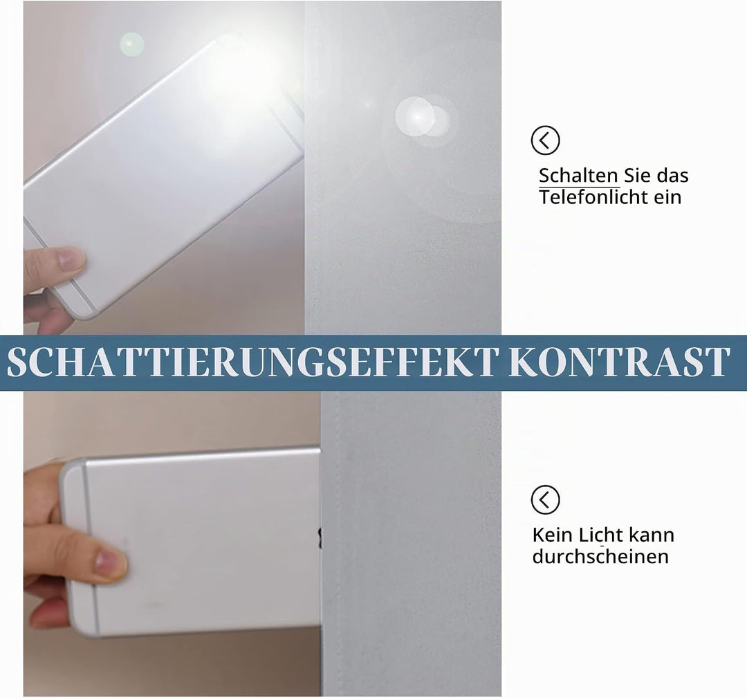 PONY DANCE Schallschutz Vorhang mit Abnehmbarem Filzfutter 2er Set H 213 x B 132 cm Dreilagige Verdu