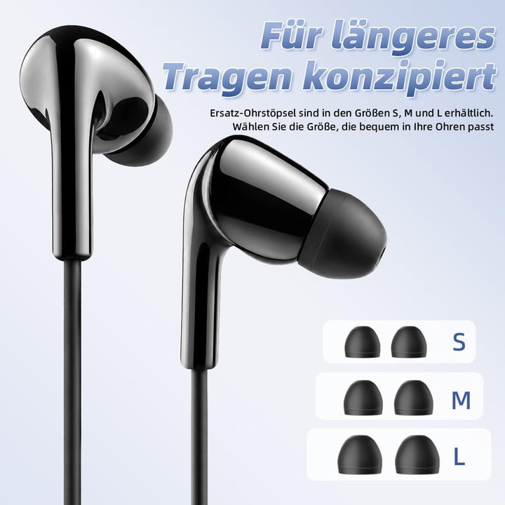 USB-C In-Ear Kopfhörer mit Mikrofon &amp; Lautstärkeregler