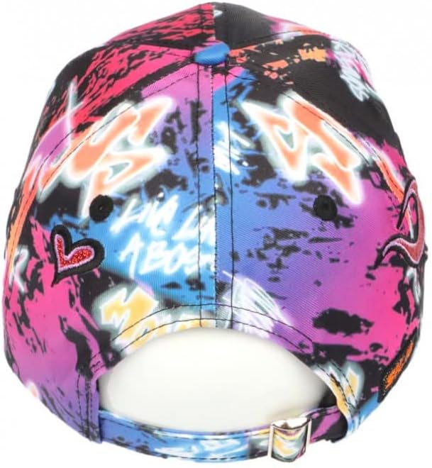 Kappe Plata o Blei Rosa und Schwarz Strass Baseball Kapsel Kollektion – Grösse: Einheitsgrösse – Far