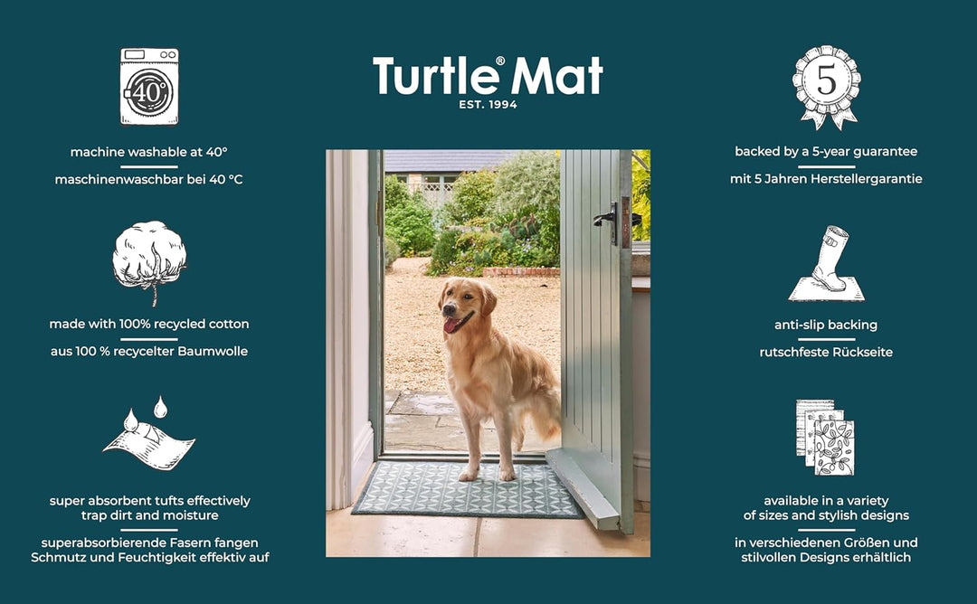 Turtle Mat Design Hawthorn Stripe 40x60cm, innen und aussen, waschbar Hawthorn Stripe 40 x 60 cm (Re
