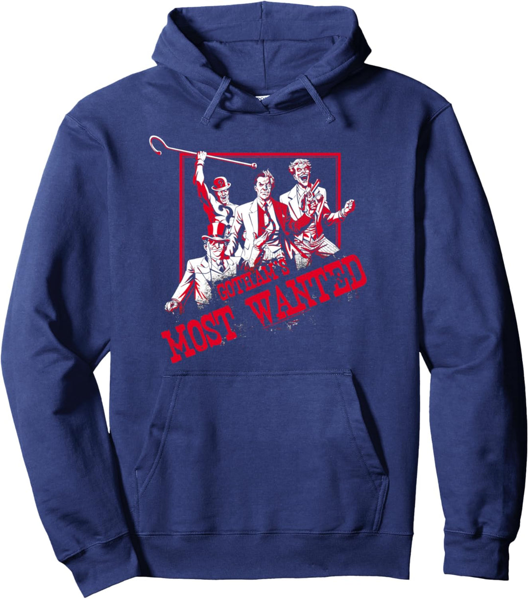 Batman Gothams Most Wanted Pullover Hoodie