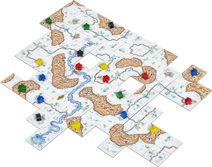 Hans im Glück | Carcassonne Winter-Edition | Familienspiel | Brettspiel | 2-5 Spieler | Ab 7+ Jahren
