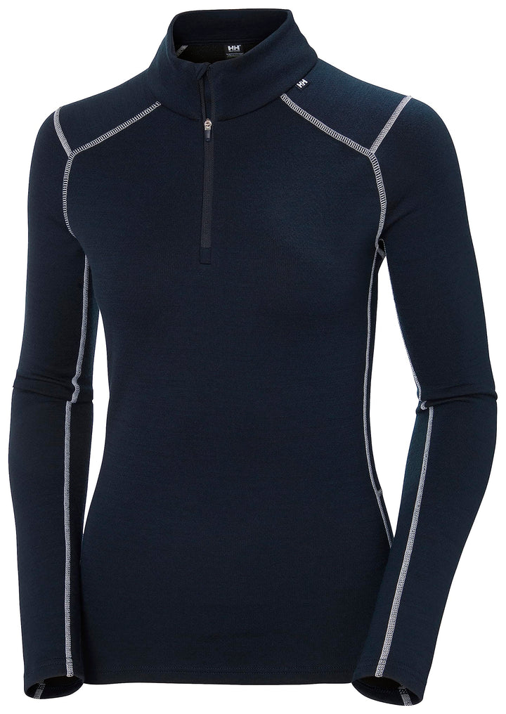 Damen Helly Hansen W Lifa Merino Midw 1/2 Zip, Marineblau, L