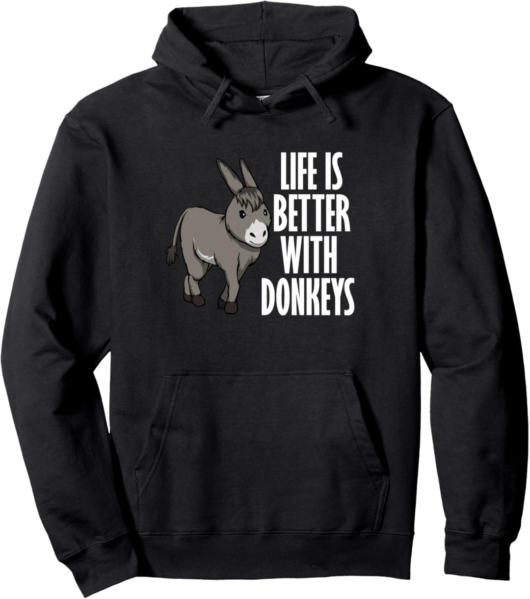 Leben mit Eseln Nettes Baby Esel Pullover Hoodie