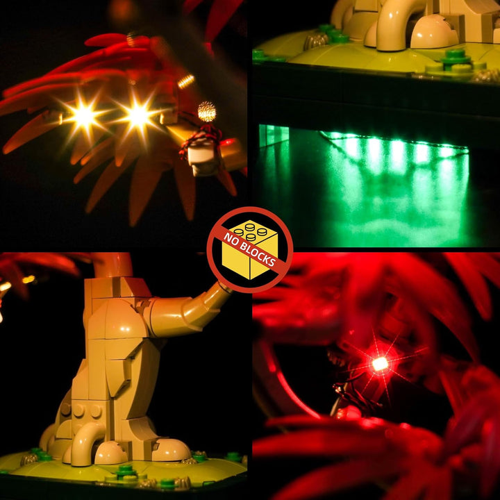 Led Licht Set Kompatibel mit Lego Japanese Red Maple Bonsai Tree 10348 (Kein Modell), Dekorationsbel