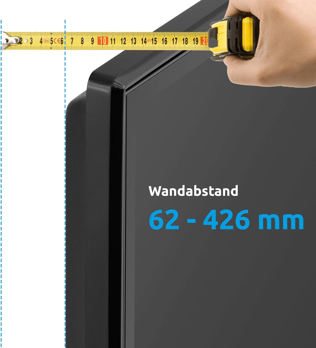 TechniSat TECHNIMOUNT Flex Easy - vollbeweglicher TV Wandhalter mit Gelenkarm, Belastung bis 25 kg