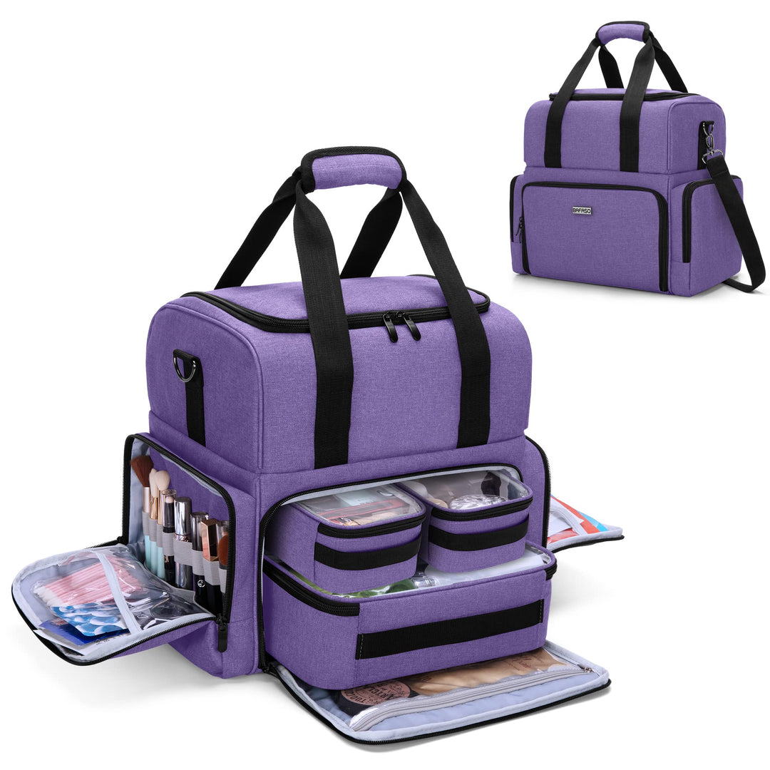 BAFASO Kosmetik Organizer Tasche, Make Up Tasche für Damen, Kulturtasche mit Grosser Kapazität, Kosm