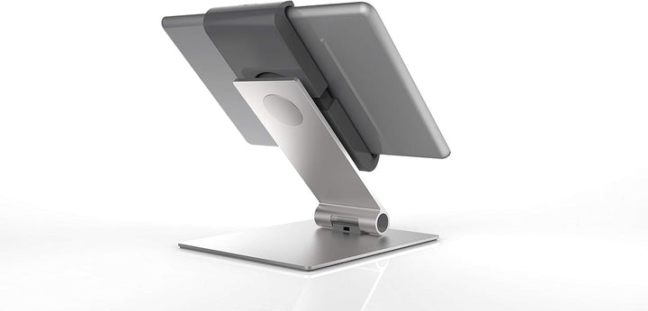 Durable Tablet Tischhalterung (für Tablets 7-13 Zoll, 360° drehbar mit Diebstahlsicherung) silber/an