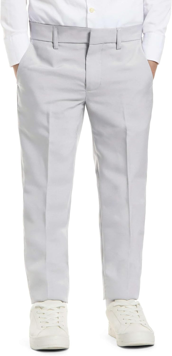 OppoSuits Groovy Grey Einfarbiger Anzug für Jungen - Abschlussball- und Hochzeitsfeier-Outfit - Inkl