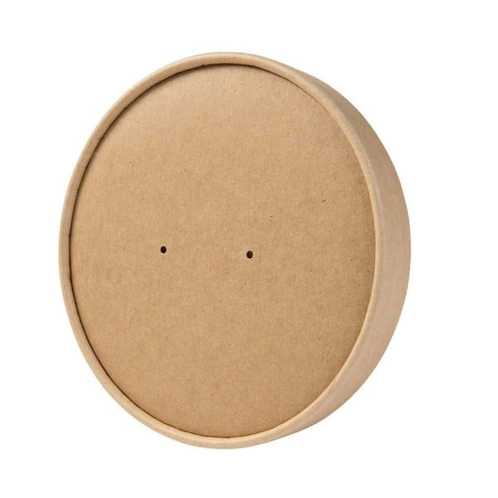 BIOZOYG Bio Einweg-Becher-Deckel für Bio Speisebecher Ø 150mm I Kompostierbare Becher Einweg Deckel