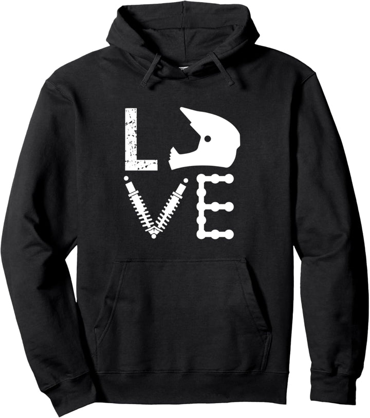 Love Supermoto Motocross Dirt Bike Pullover Hoodie