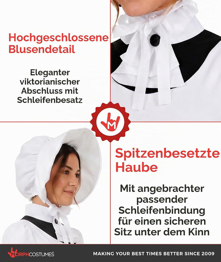 Fun Shack Mittelalter Kleidung Damen, Mittelalter Kleid Damen, Mittelalter Kostüm Damen, Viktorianis
