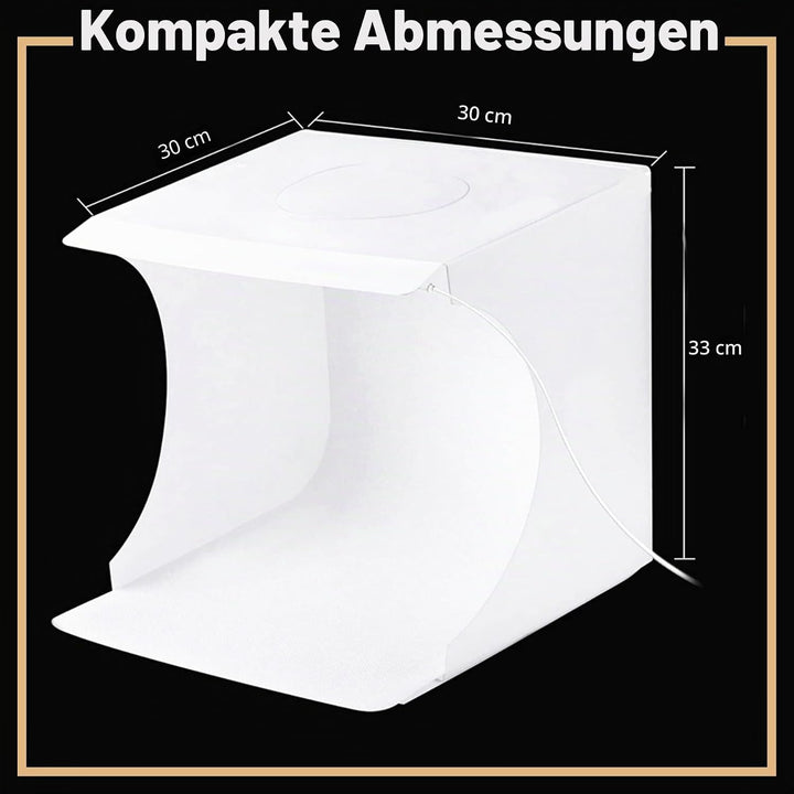 Retoo Fotobox Lichtbox Faltbare Mini Fotostudio Lichtzelt LED Beleuchtung Tragbare Faltbare Fotozelt