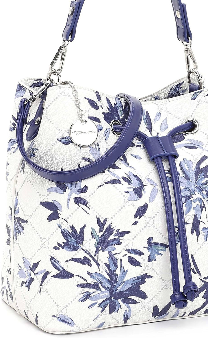 Tamaris Damen Schultertasche Kordelzug Umhängeriemen Anastasia Flower 32412 Flower 988, Flower 988